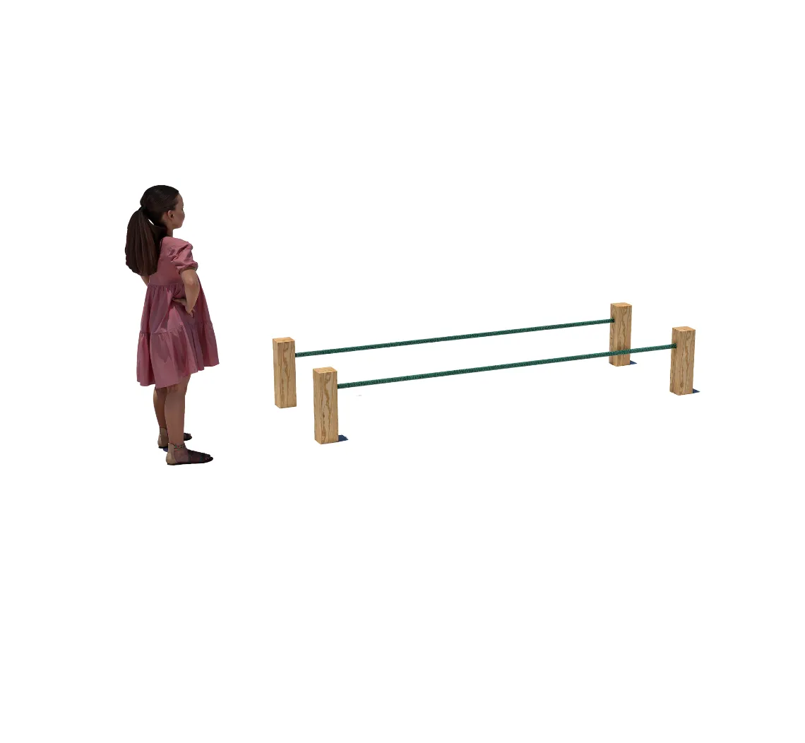 Home Front Double Tightrope play trail